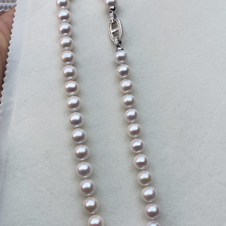 淡水珍珠颈饰银S925镶嵌卡11➕高品极光白炫天女粉收藏级别