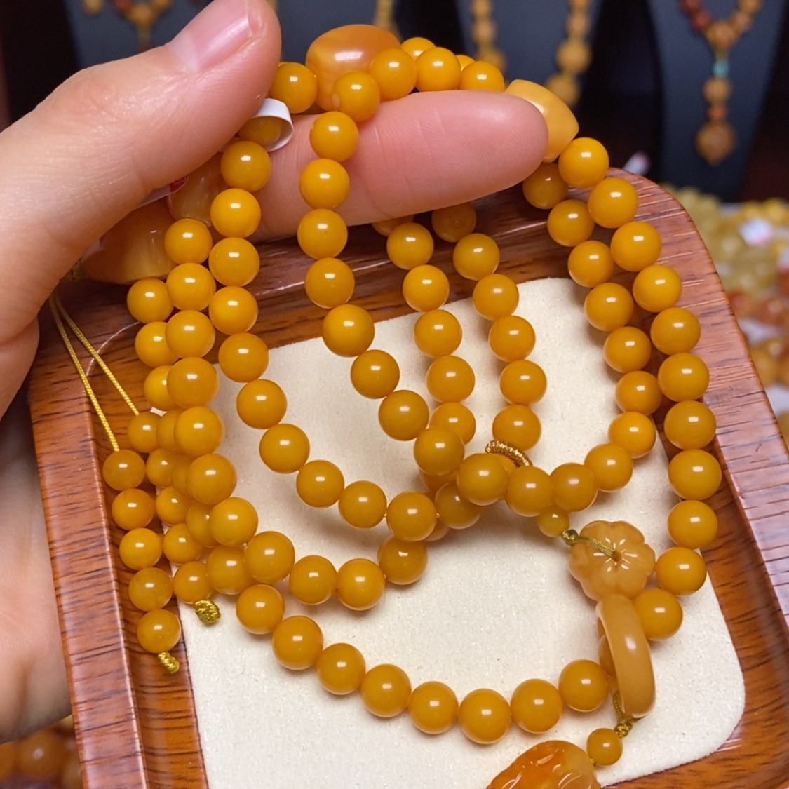 【闪购商品】蜜蜡颈饰未镶嵌项链