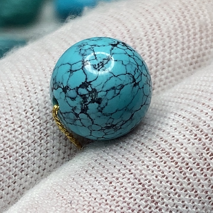 绿松石未镶嵌天然原矿 地大质检11.6mm