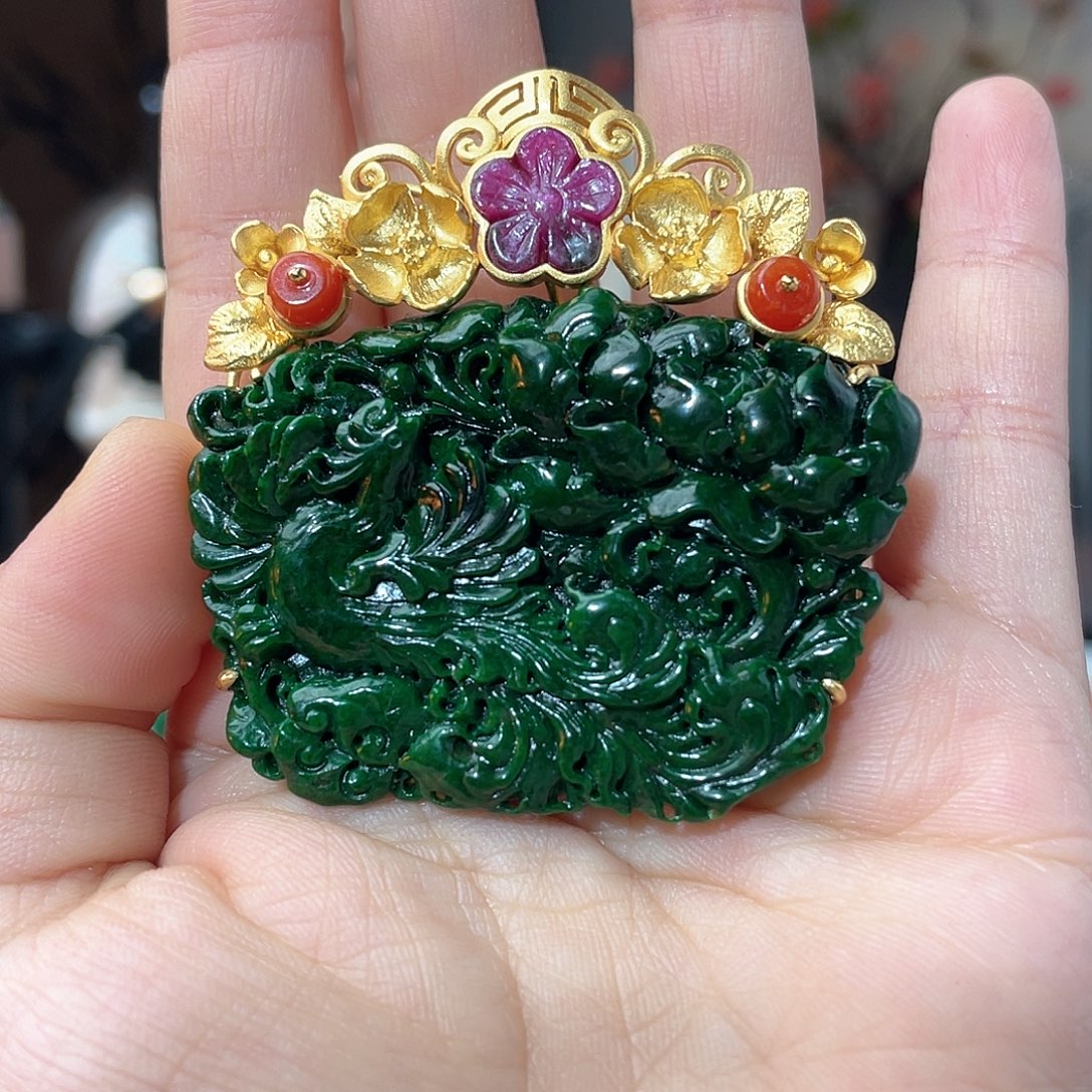 翡翠未镶嵌吊坠(不含链)