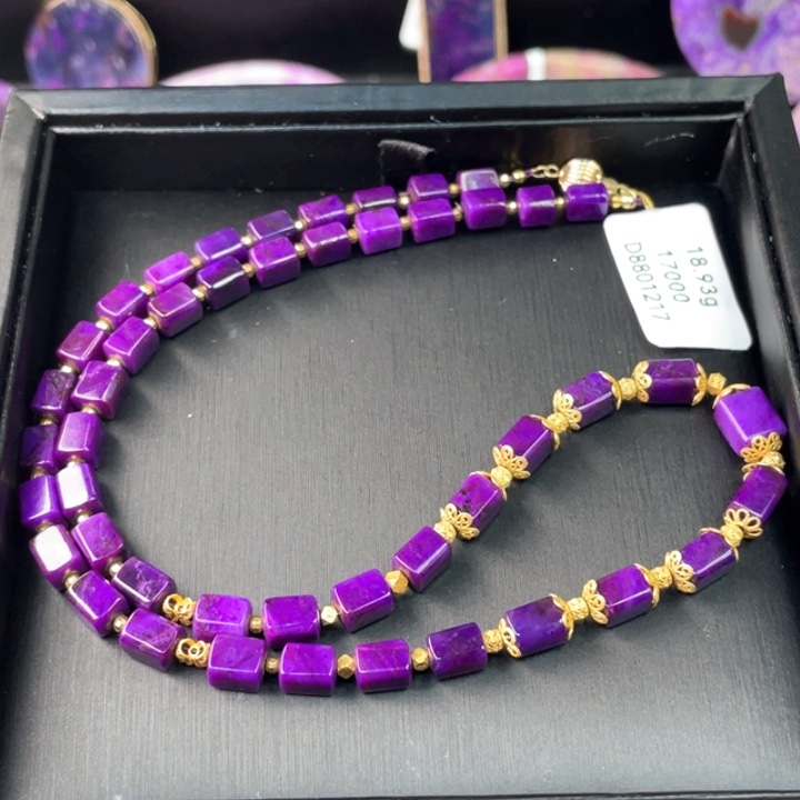 苏纪石（舒俱来）项链18K金镶嵌