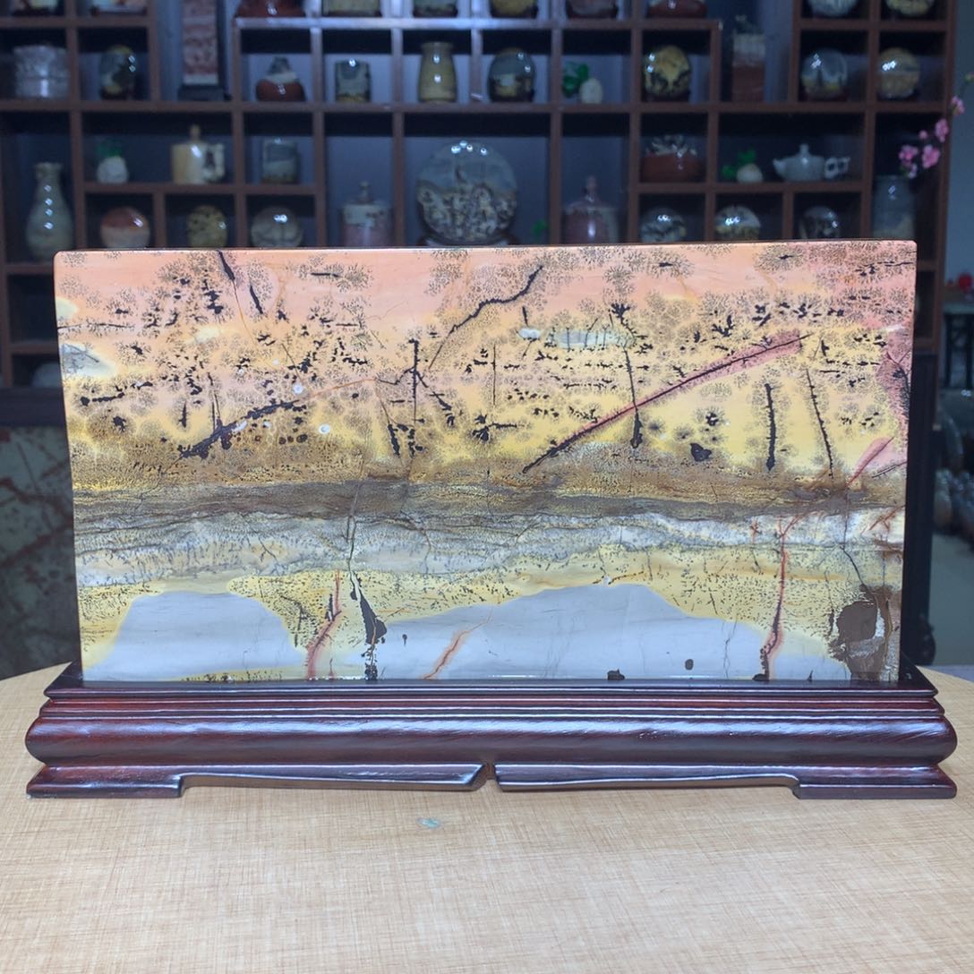 紫砂，广西国画石摆件，收藏观赏