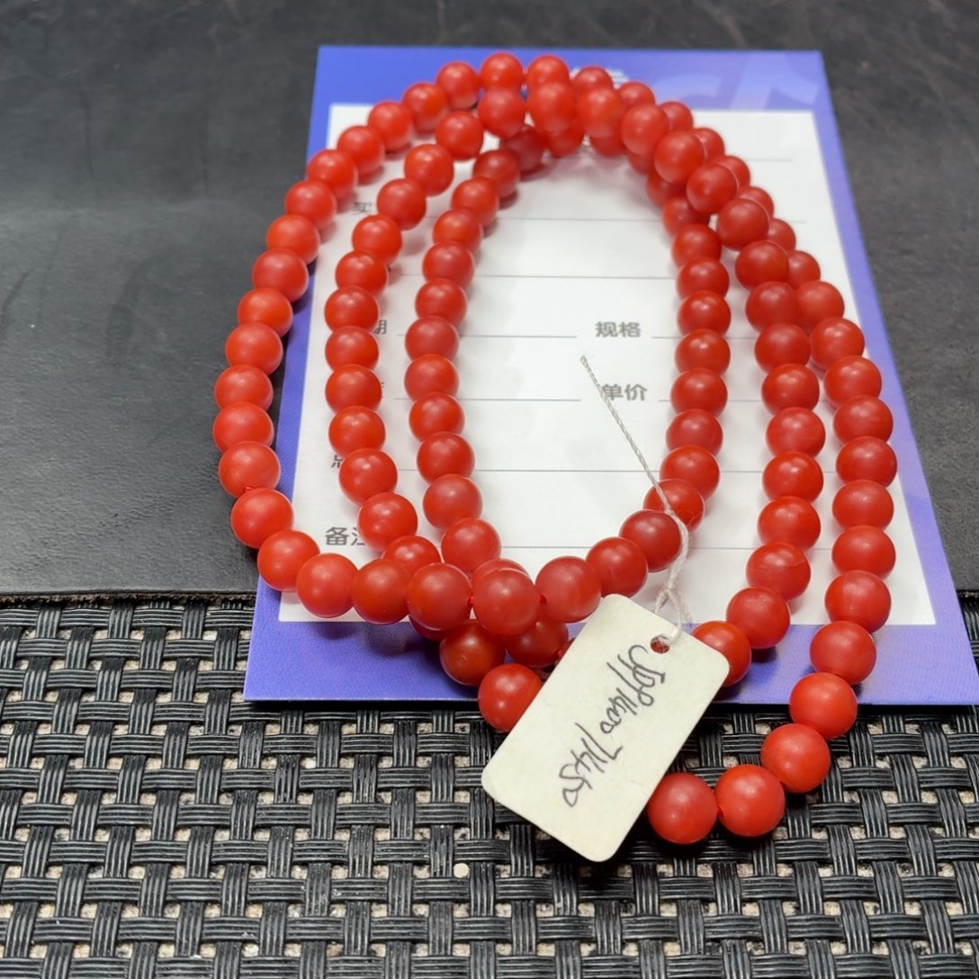 南红玛瑙未镶嵌手链