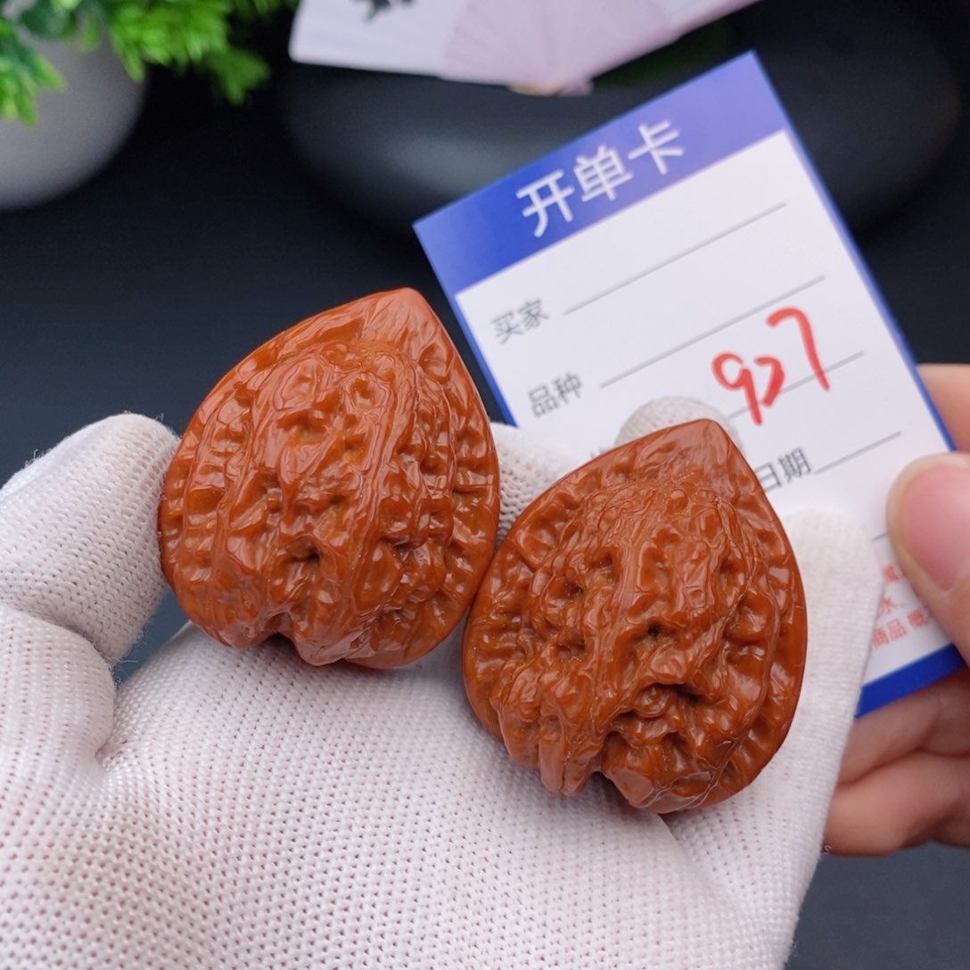 文玩核桃把件37鸡心927