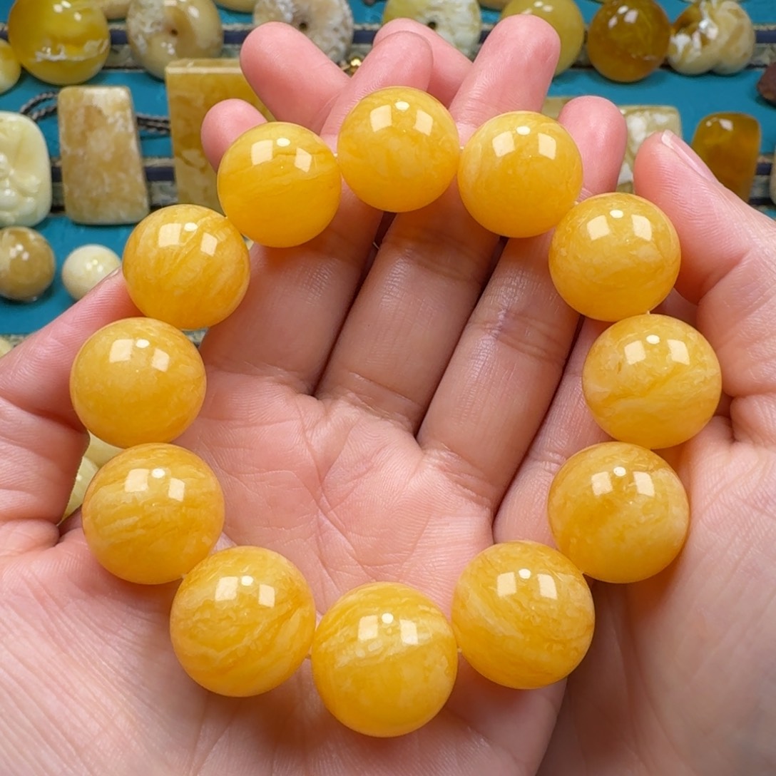 琥珀手链未镶嵌蜜蜡