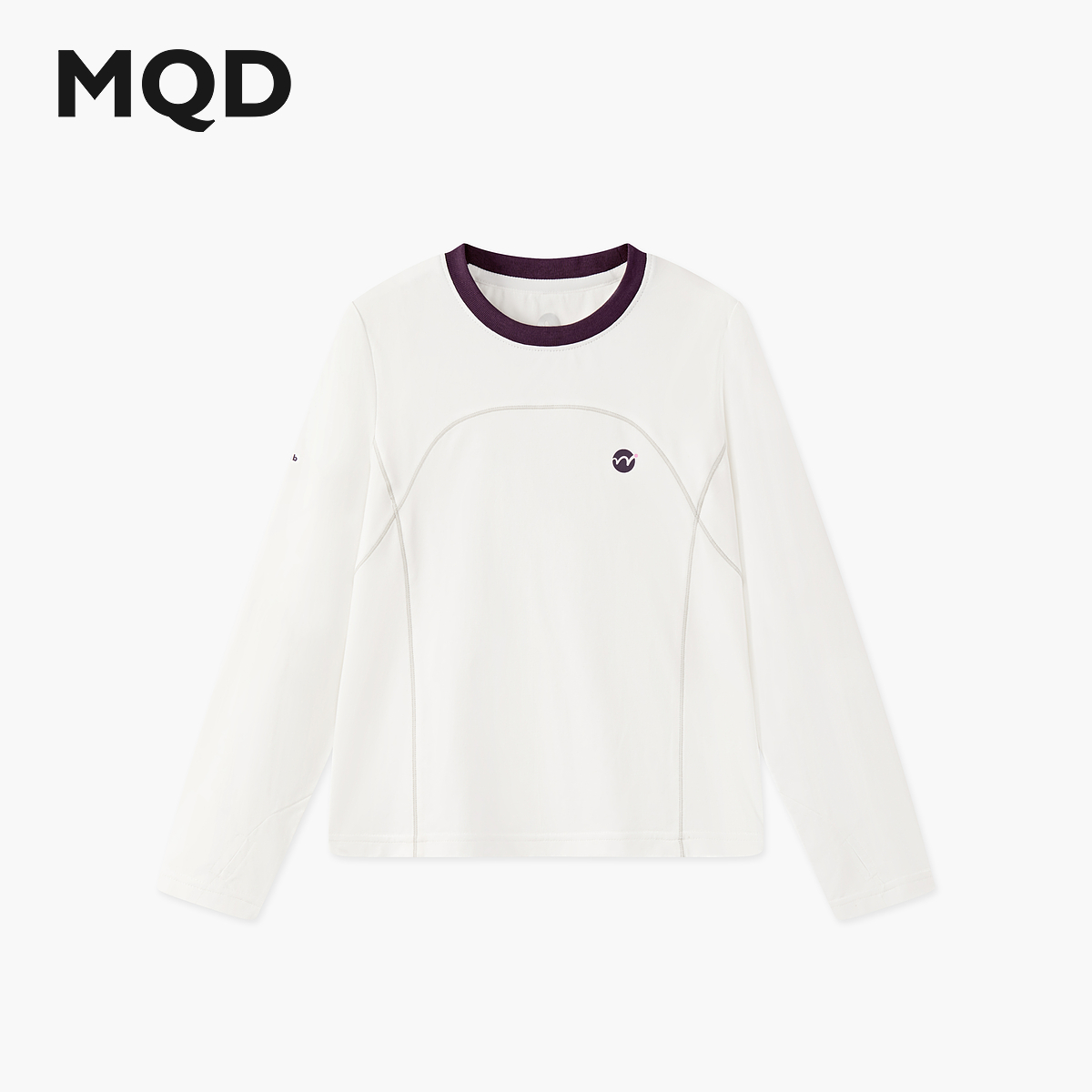 MQD【运动系列】女童25秋新款跑步健身瑜伽高弹长袖T恤6653W0316