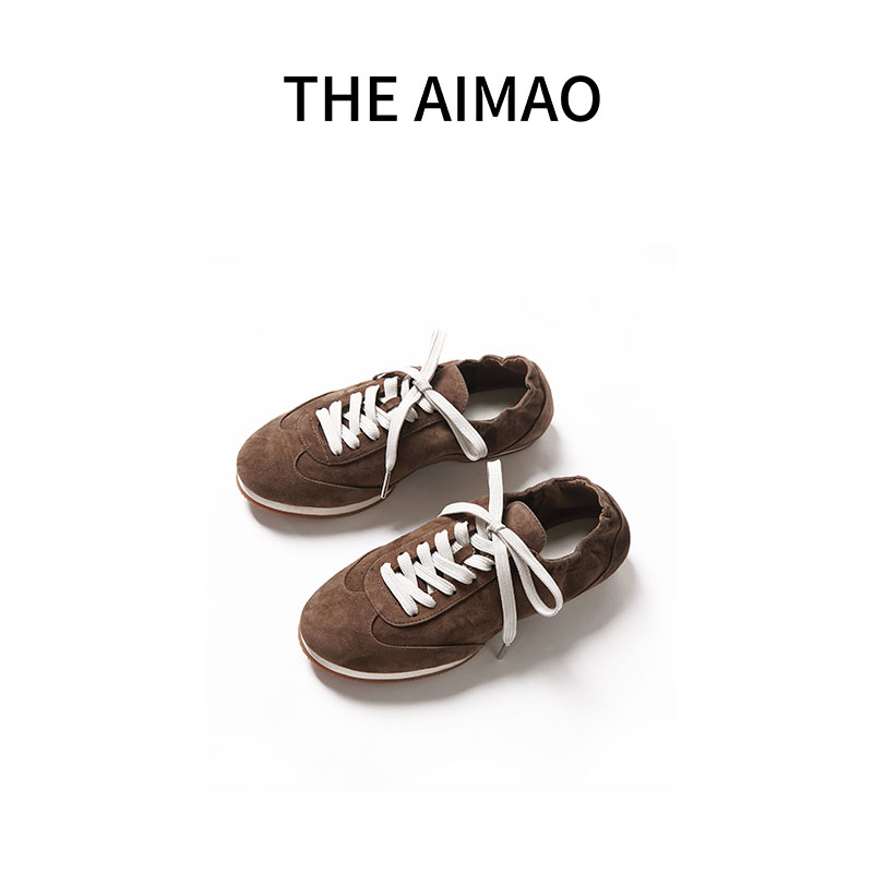 【复古氛围】进口高丝光羊反绒鞋面羊皮内里芭蕾德训鞋XYX81658