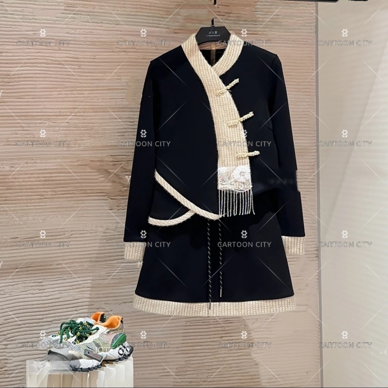 LLVD-B302【加绒】秋冬新品<减龄系列>长袖休闲重工卫衣套装两件