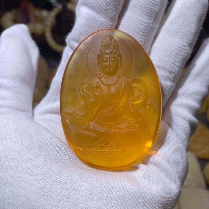 琥珀吊坠(不含链)未镶嵌