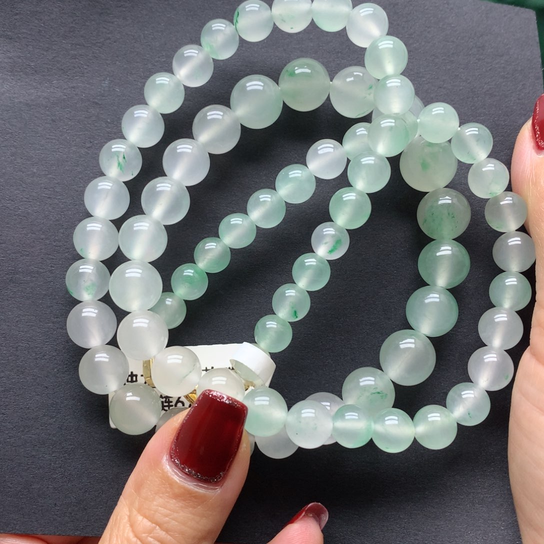 石英质玉珠串未镶嵌冒***莎