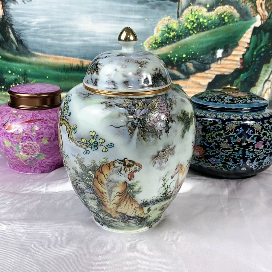 【闪购商品】瓷片陶瓷茶叶罐密封罐
