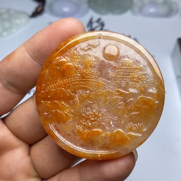 颈饰未镶嵌翡翠翡翠