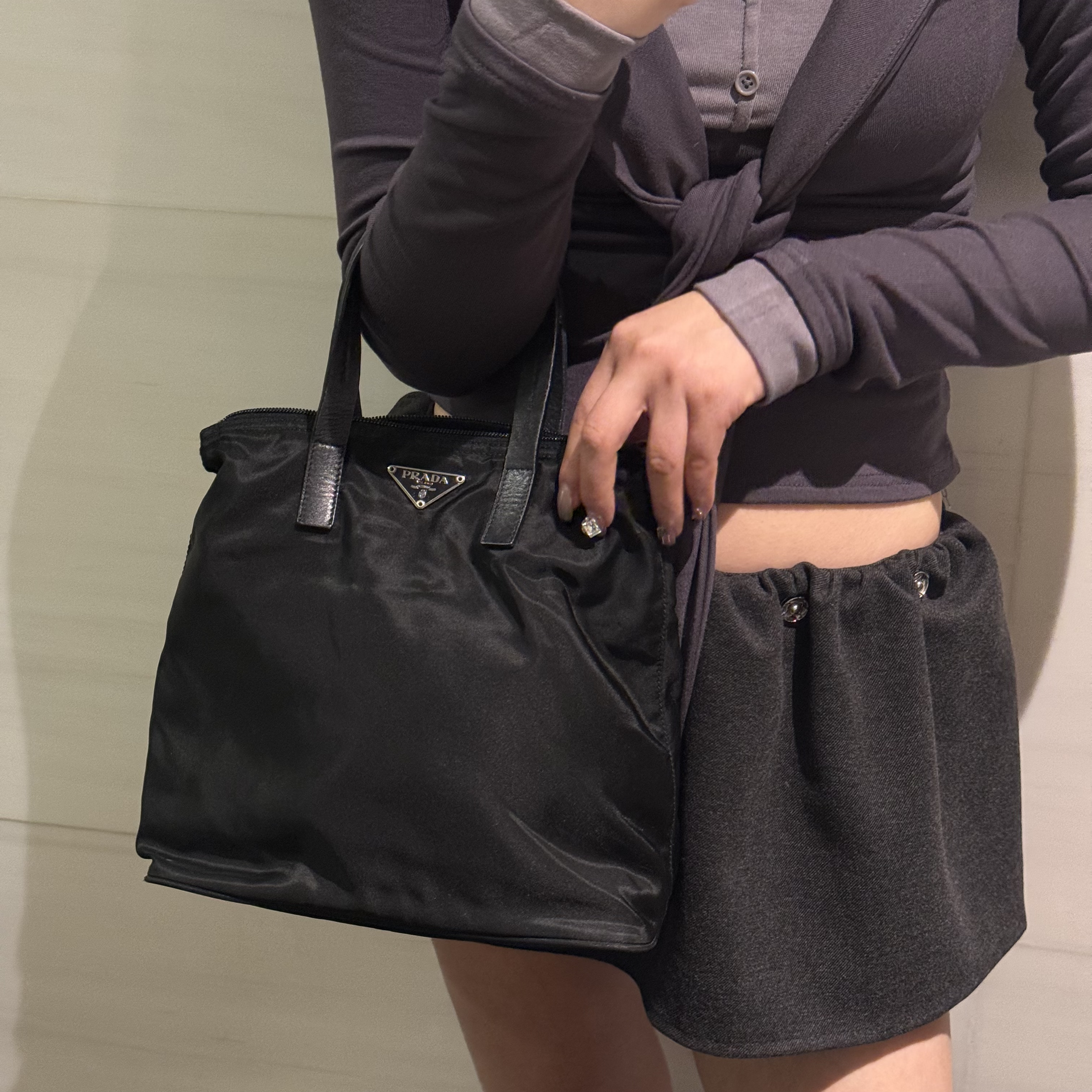 95新 Prada/普拉达 普拉达小号降落伞小手提包/95新