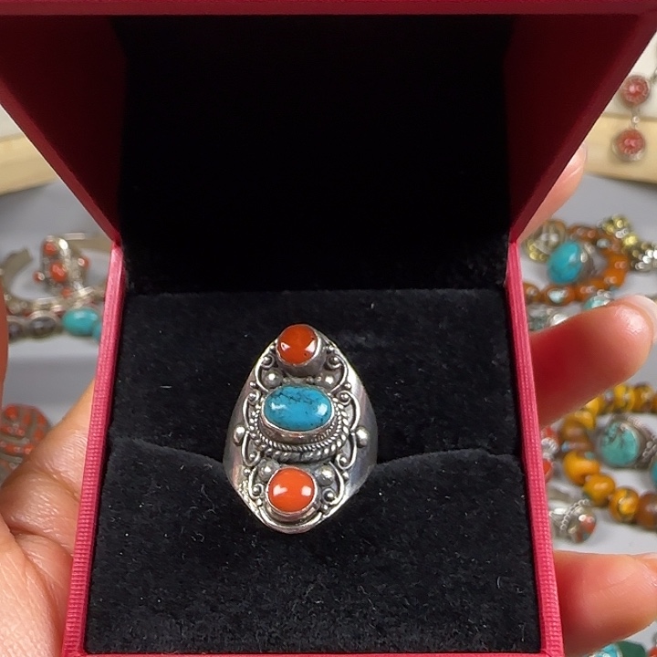 柠***青吊坠925银藏地密码戒指