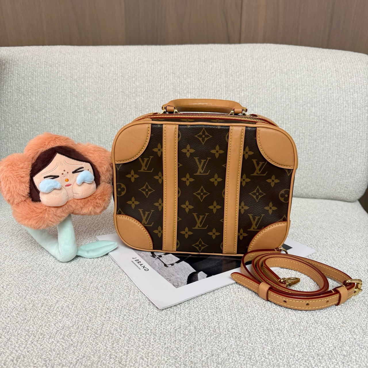 95新 LV 95新luggage老花箱子包
