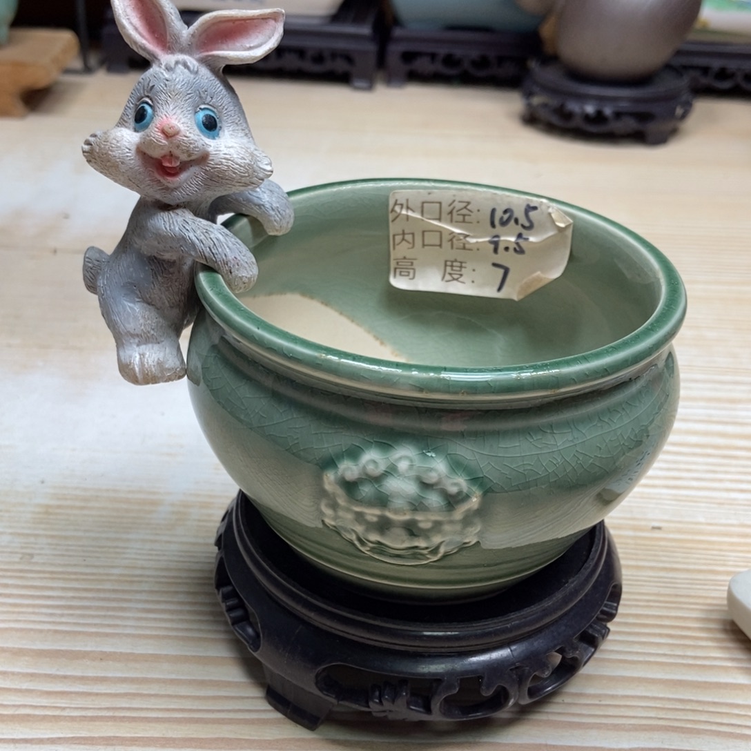 瓷片陶瓷花盆陶瓷艺术