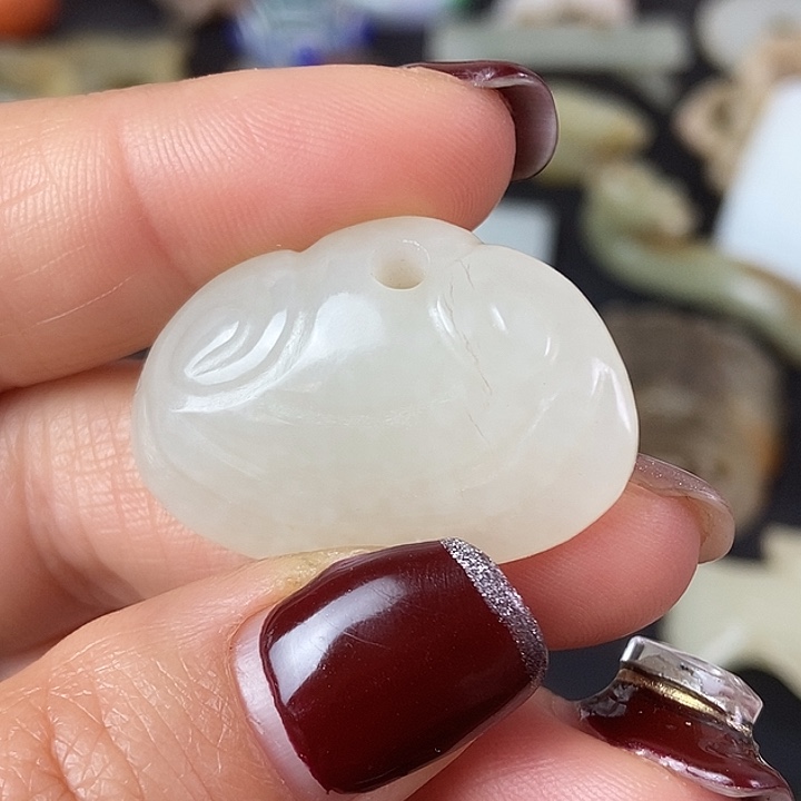 和田玉（糖玉）挂件未镶嵌