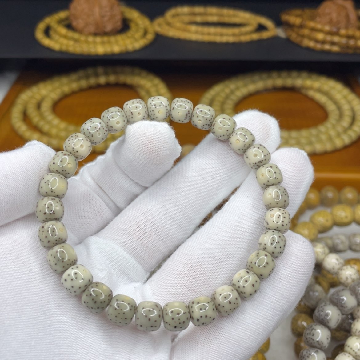 【闪购商品】星月菩提手串SS级金款8/7冰糖超散星