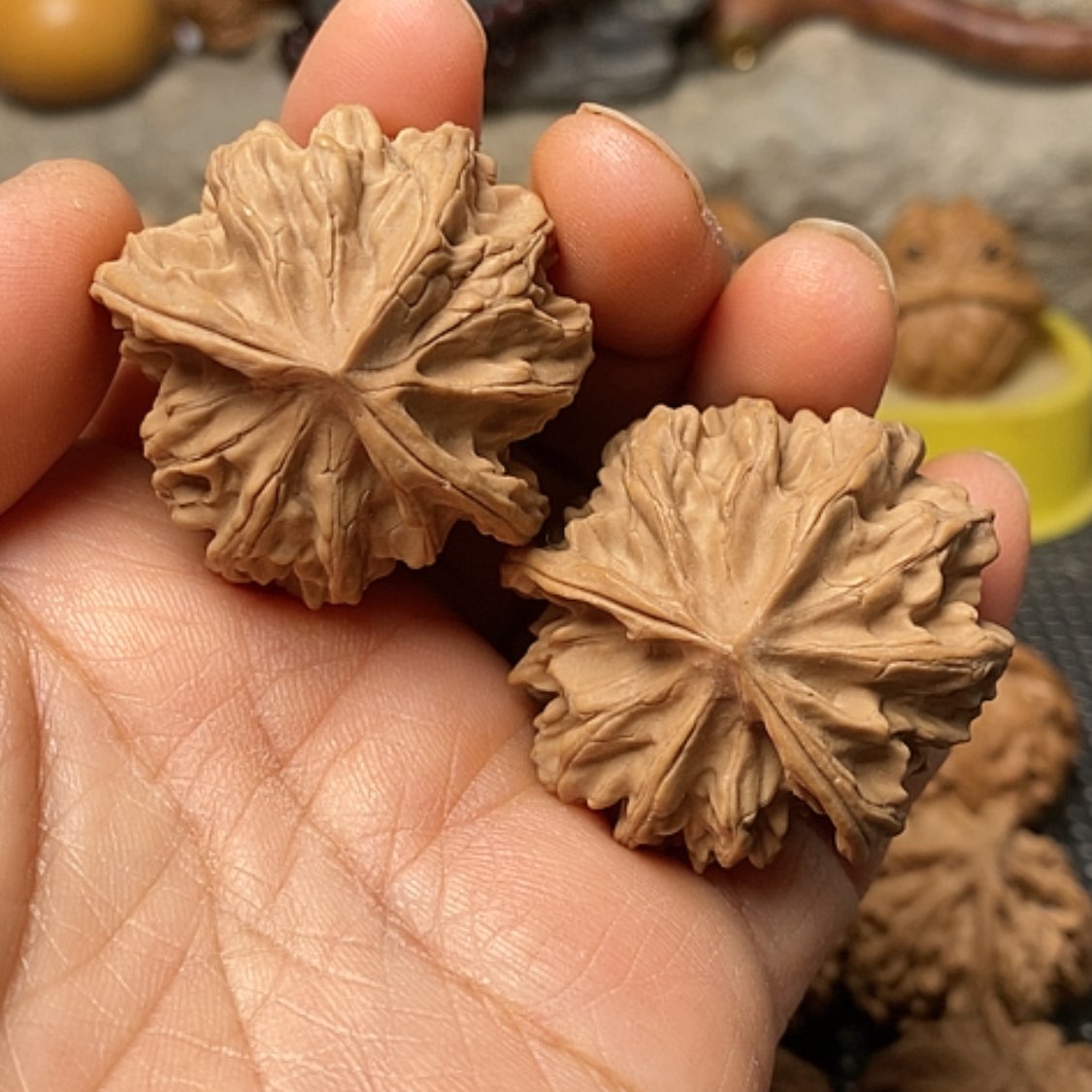 【闪购商品】把件文玩核桃两棱半38