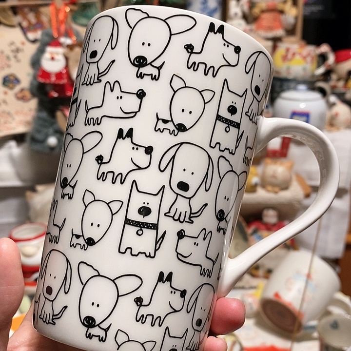 搪瓷马克杯子大号