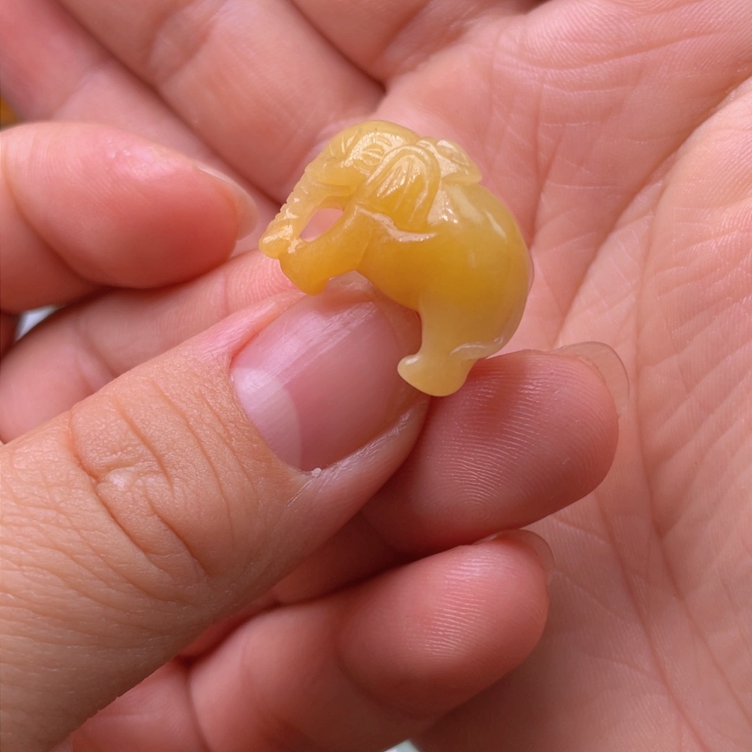定制翡翠未镶嵌大象