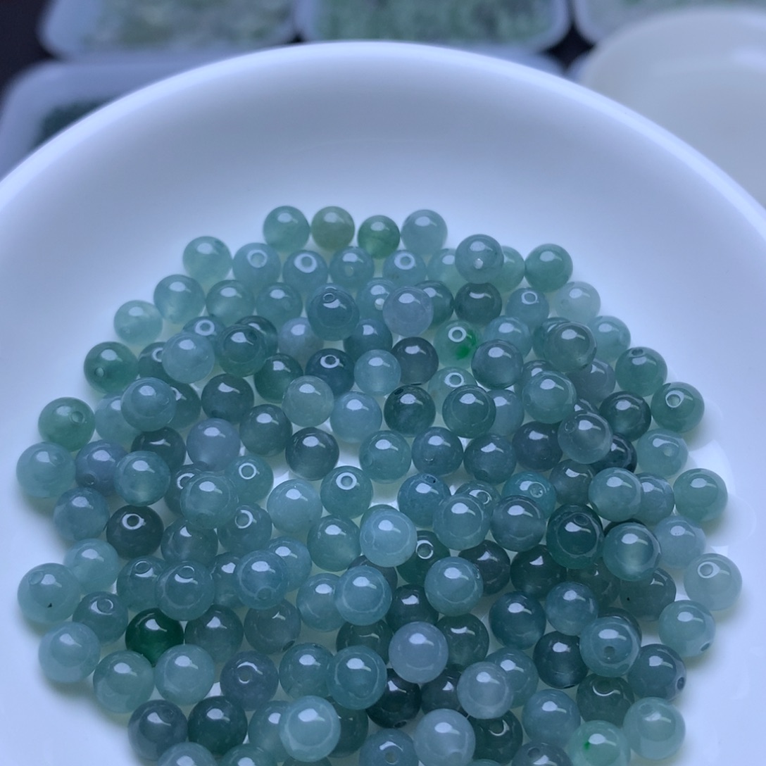 散珠翡翠卡5.7冰蓝水33个