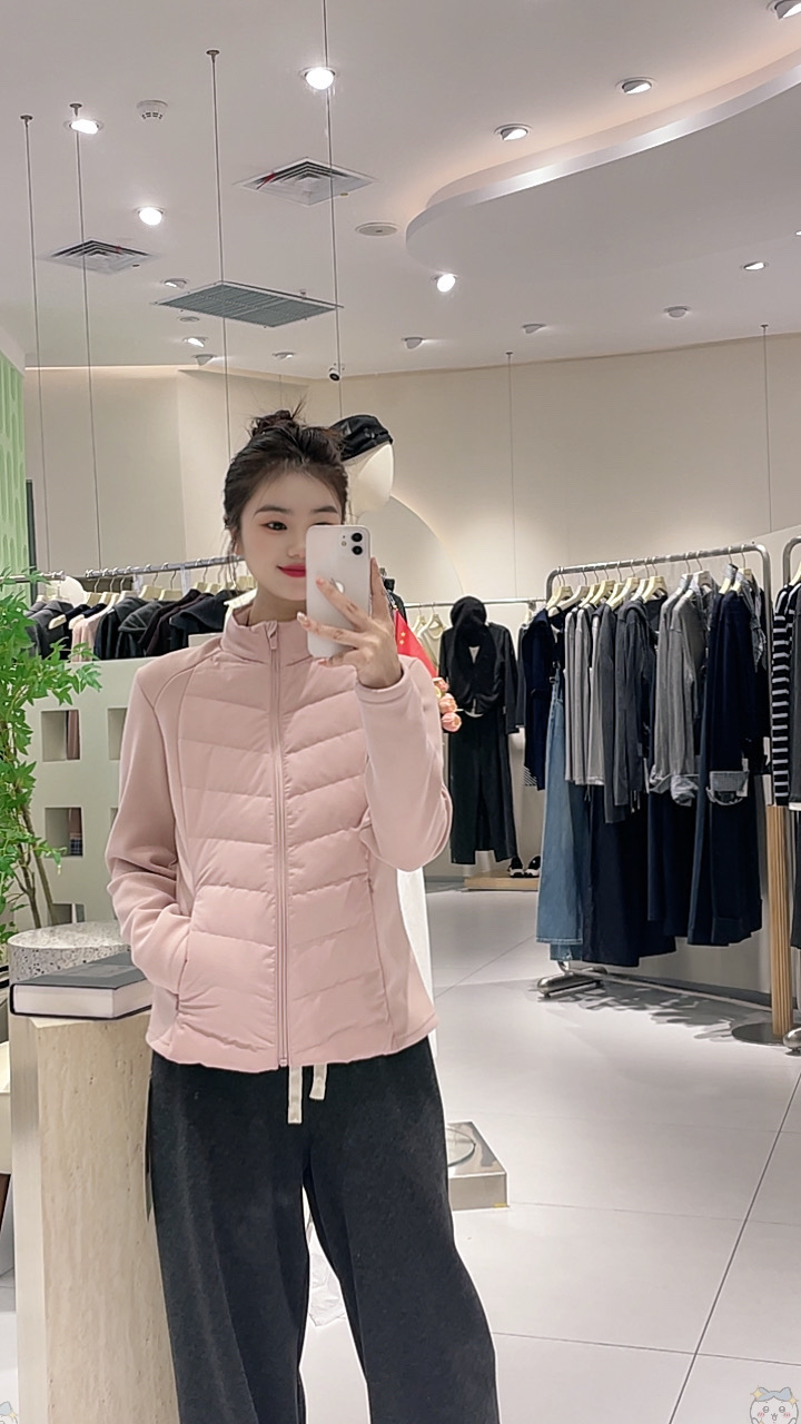 艾然冬款上新拼接小蛮腰羽绒服1371