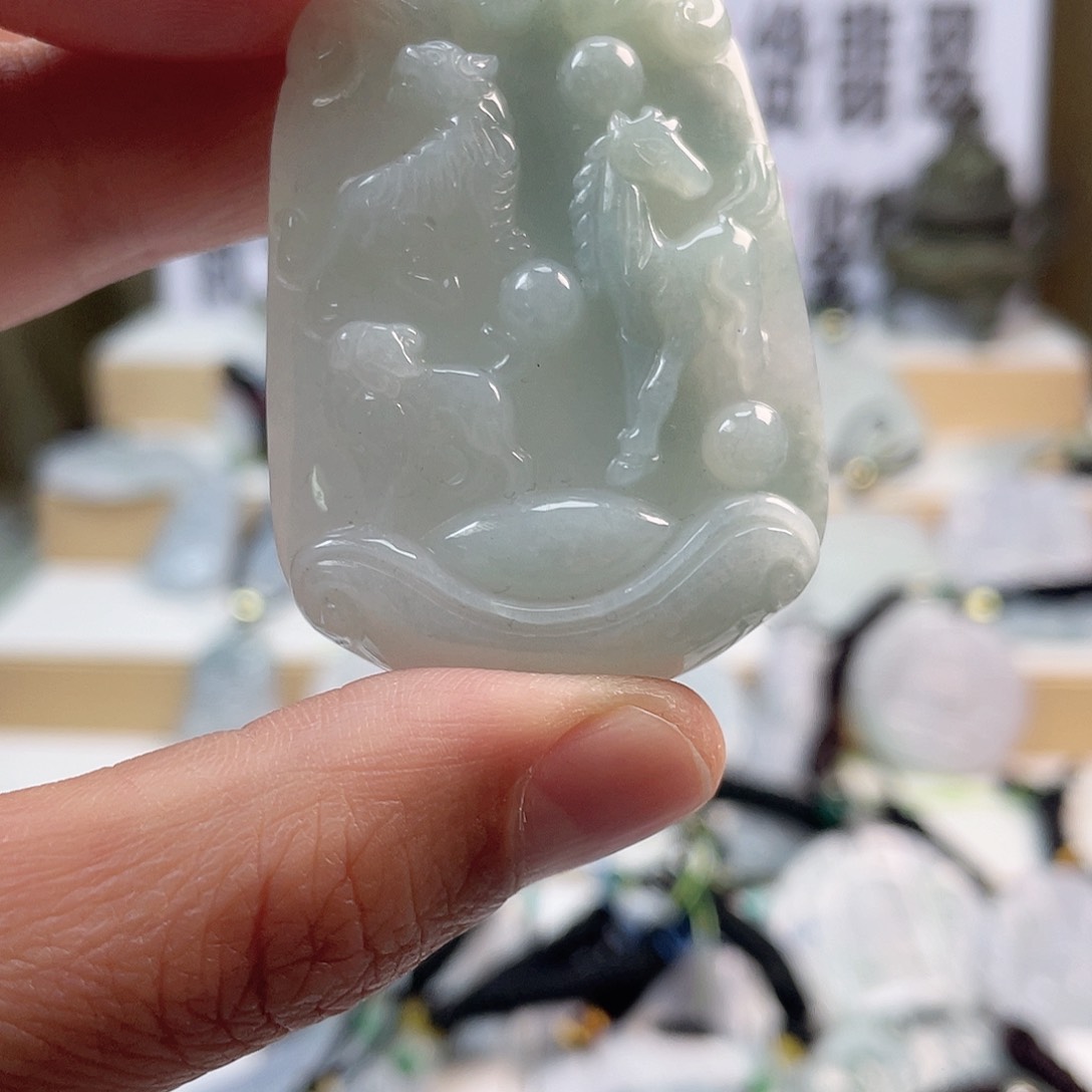 翡翠颈饰未镶嵌0411挂件