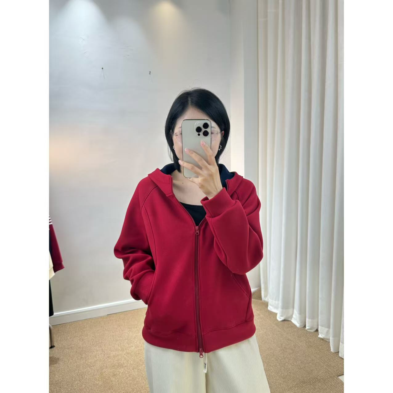 C067-拉链帽衫-纳米慕斯绒-卫衣棒球服