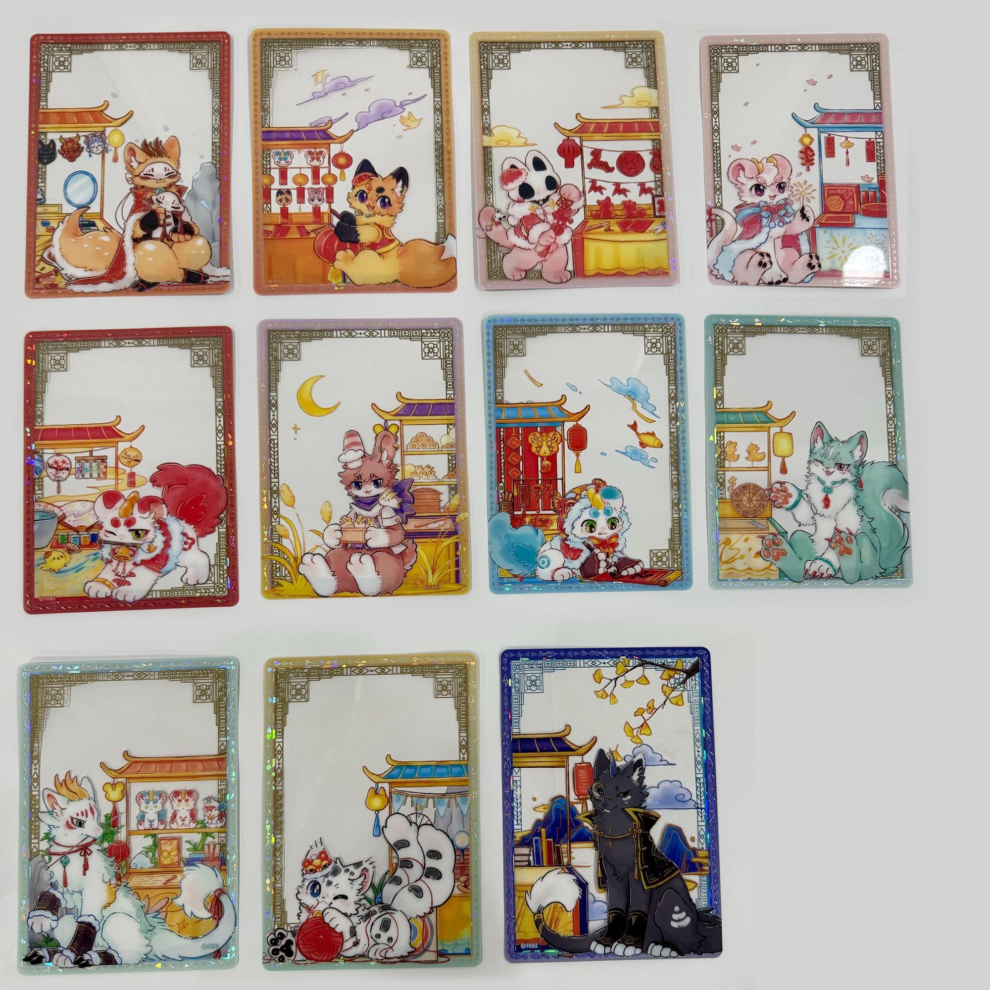 有兽焉-灯火映岁系列-透卡盲盒 拍一开三