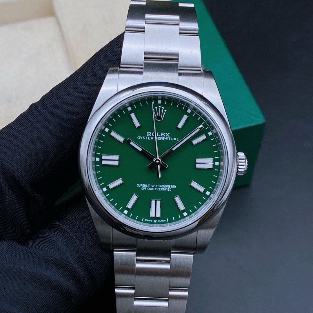 99新 Rolex/劳力士 恒动124300/绿盘/机械男表/24年全套/表径41