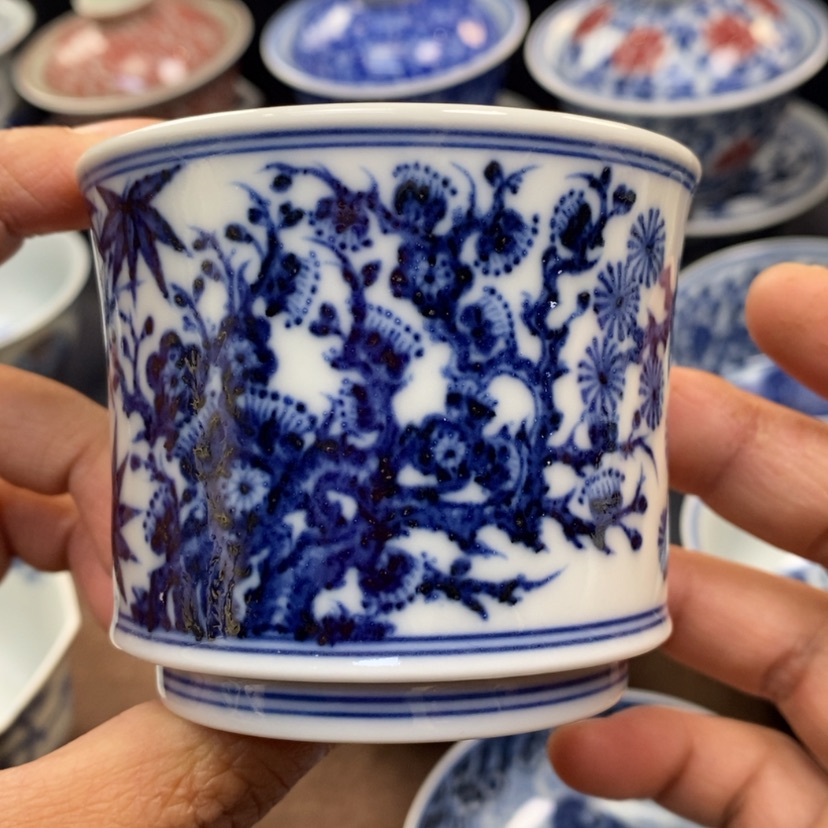 【闪购商品】景德镇青花主人杯