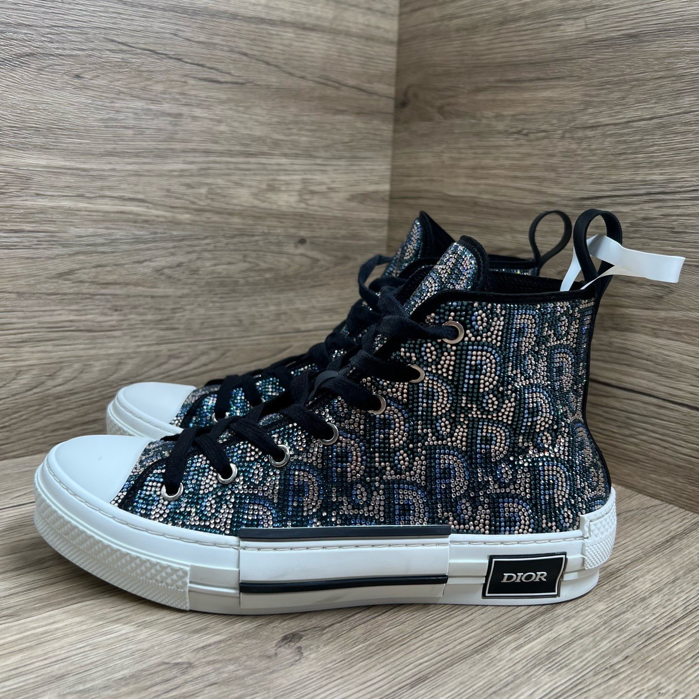 99新 DIOR/迪奥 B23 满钻高帮板鞋 40码