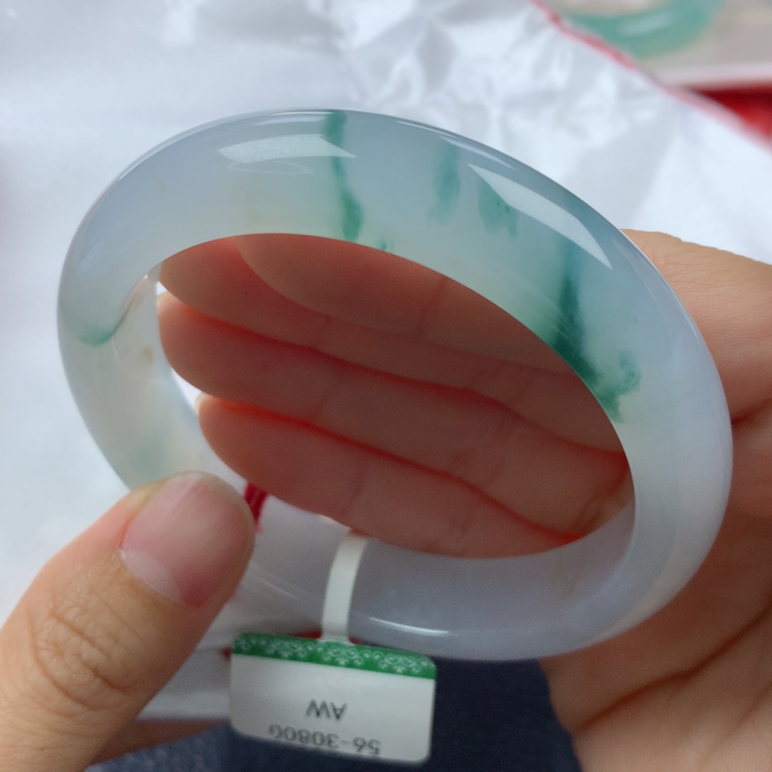 未镶嵌手镯翡翠缅甸天然翡翠A货56.2正