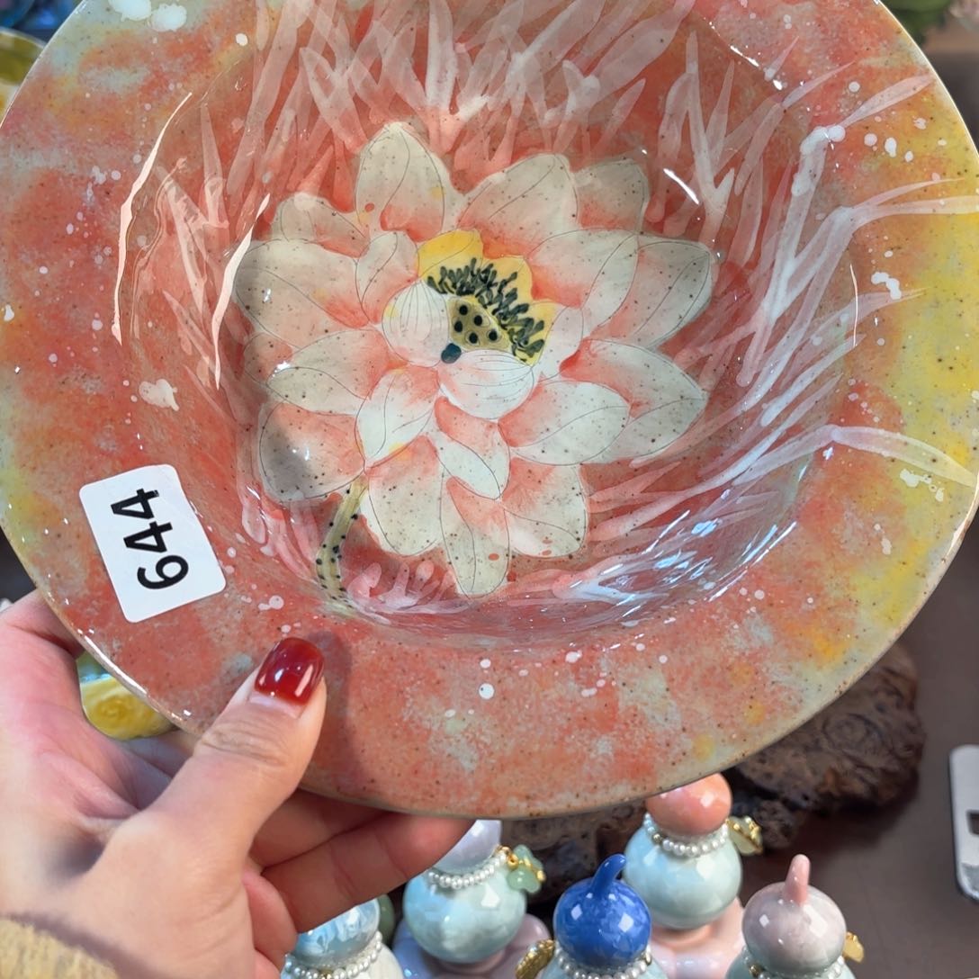 景德镇手绘高温釉下彩陶瓷茶具