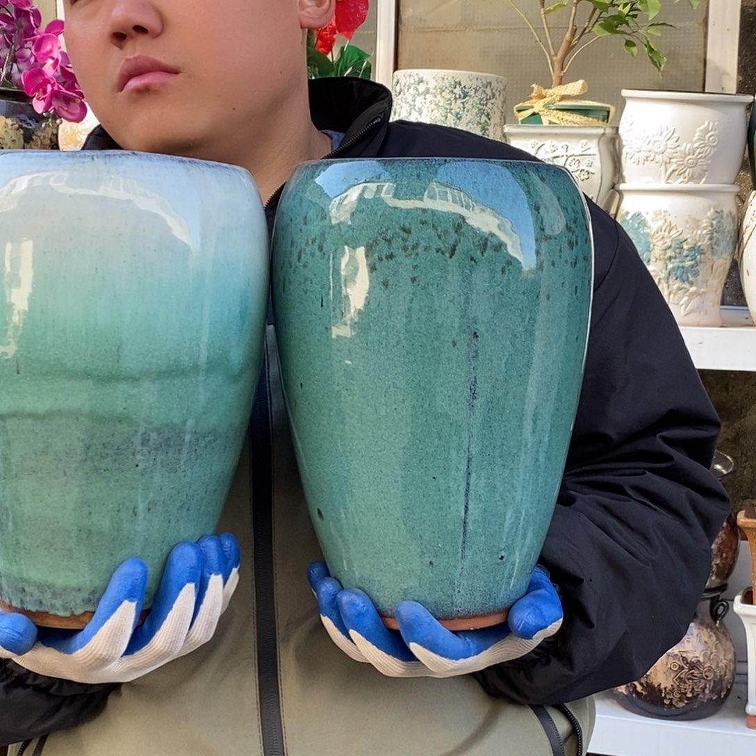 花盆紫砂口15高27处理俩个