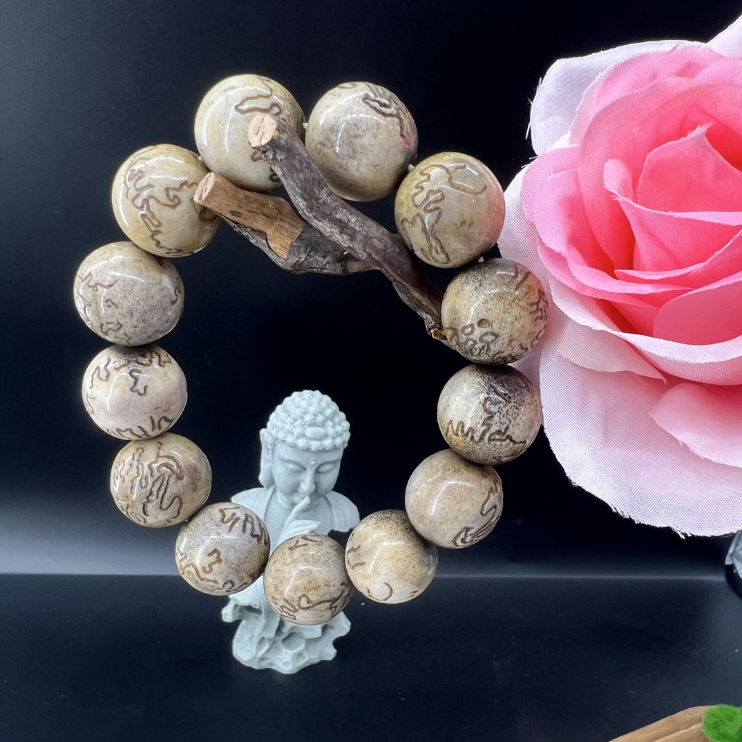 非金属珐琅手链  高端传乗 精品系列手串18mm H858