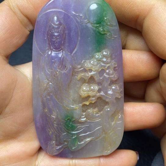 白玉菩提吊坠摆件