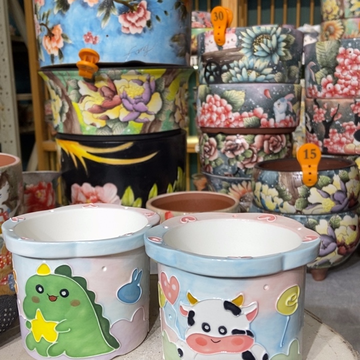 红陶景德镇艺术手绘作品