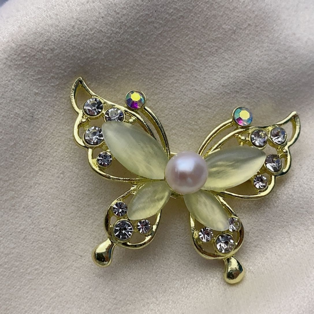 【闪购商品】淡水珍珠胸针未镶嵌2