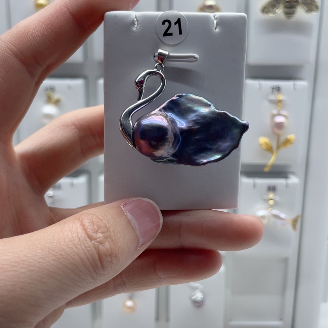 合金淡水珍珠颈饰