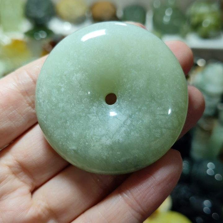 岫玉平安扣未镶嵌