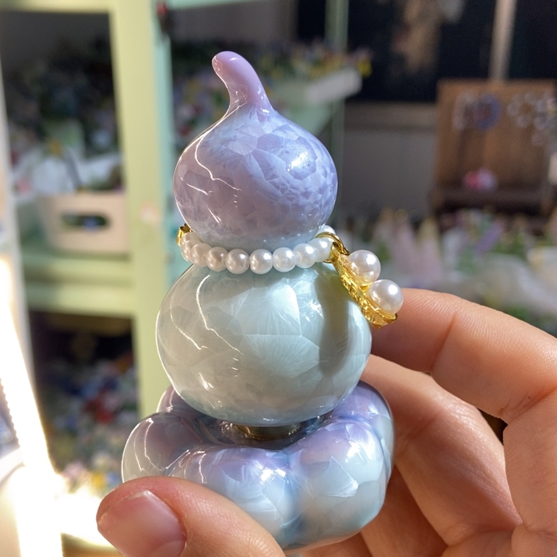 手工艺品琉璃紫色