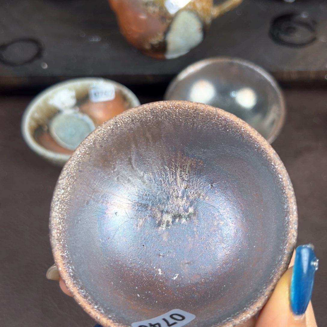 杯柴烧茶器铁胎主人杯