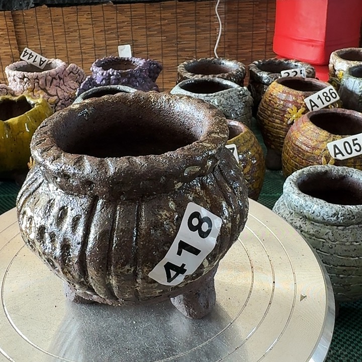 内口7.5高10粗陶手工制作