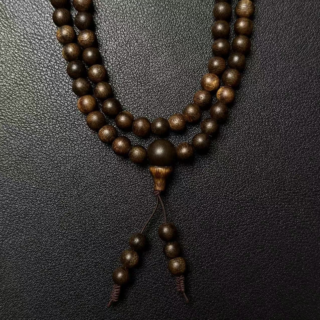 【三一】Z030海南沉水沉香树心油0.6多圈圆珠手串