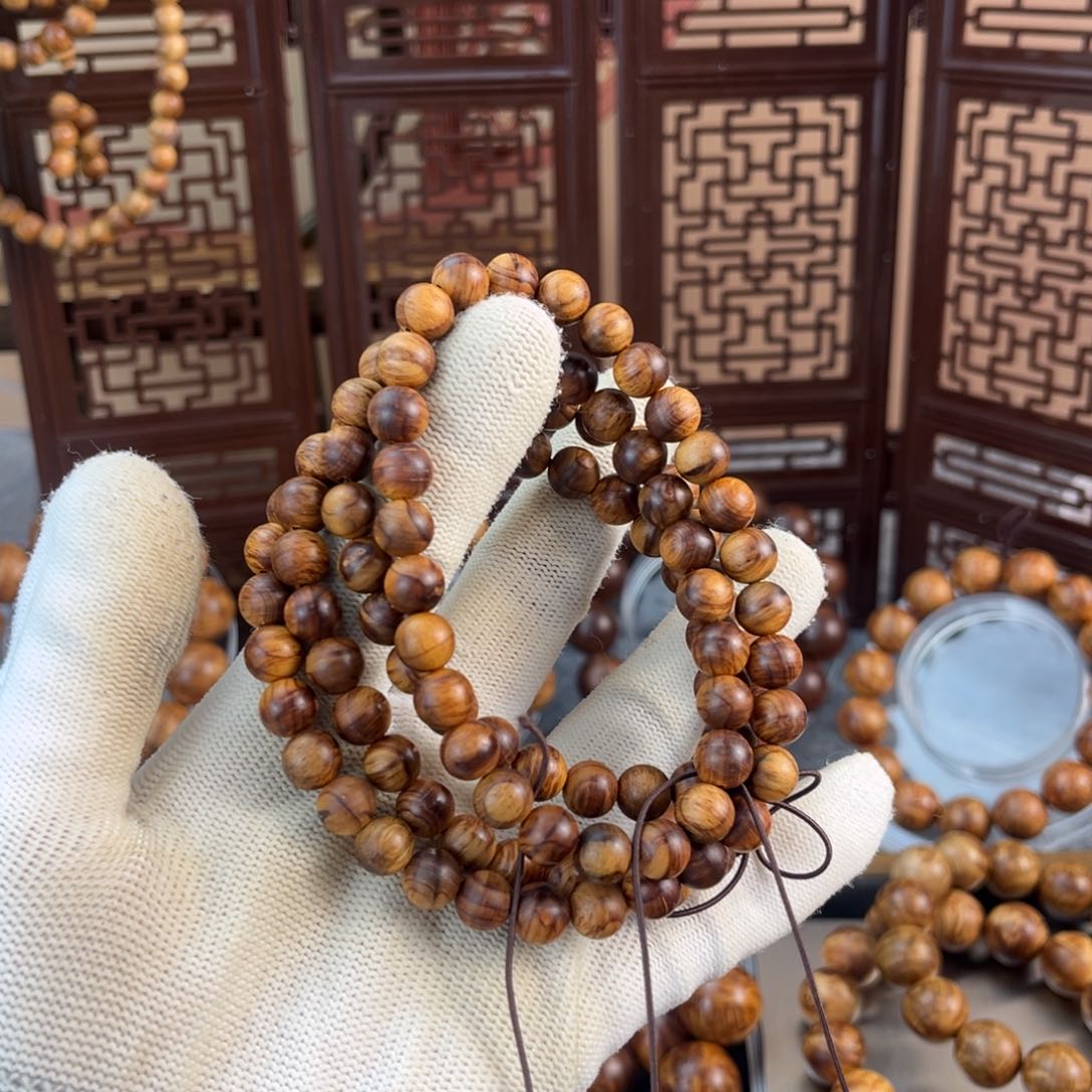 柏木手串/手链太行崖柏0.8陈化黑金蚂蚁腿