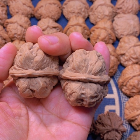 【闪购商品】吊坠文玩核桃心**下蛙蛙40