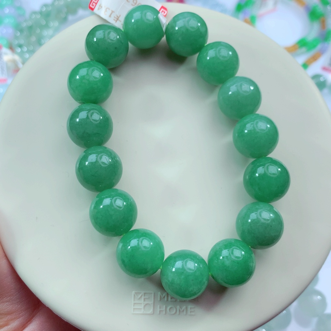 翡翠未镶嵌手链卡13.4