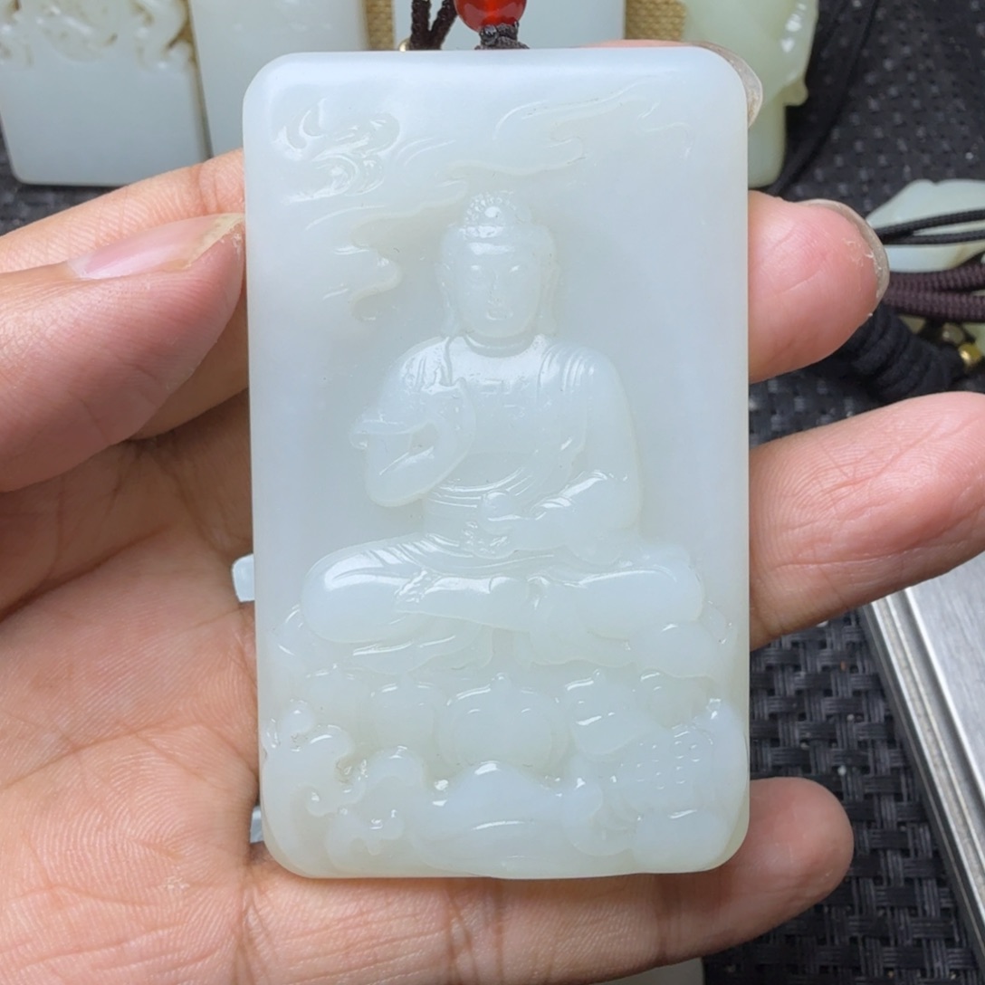 未镶嵌和田玉挂件横**军